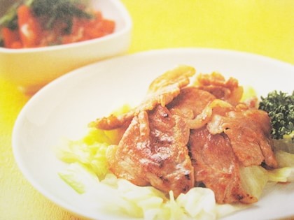 豚肉の生姜焼き　料理
