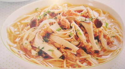 ツナときのこのスパゲティ